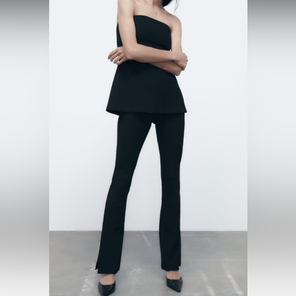 Zara Black Flared Leggings